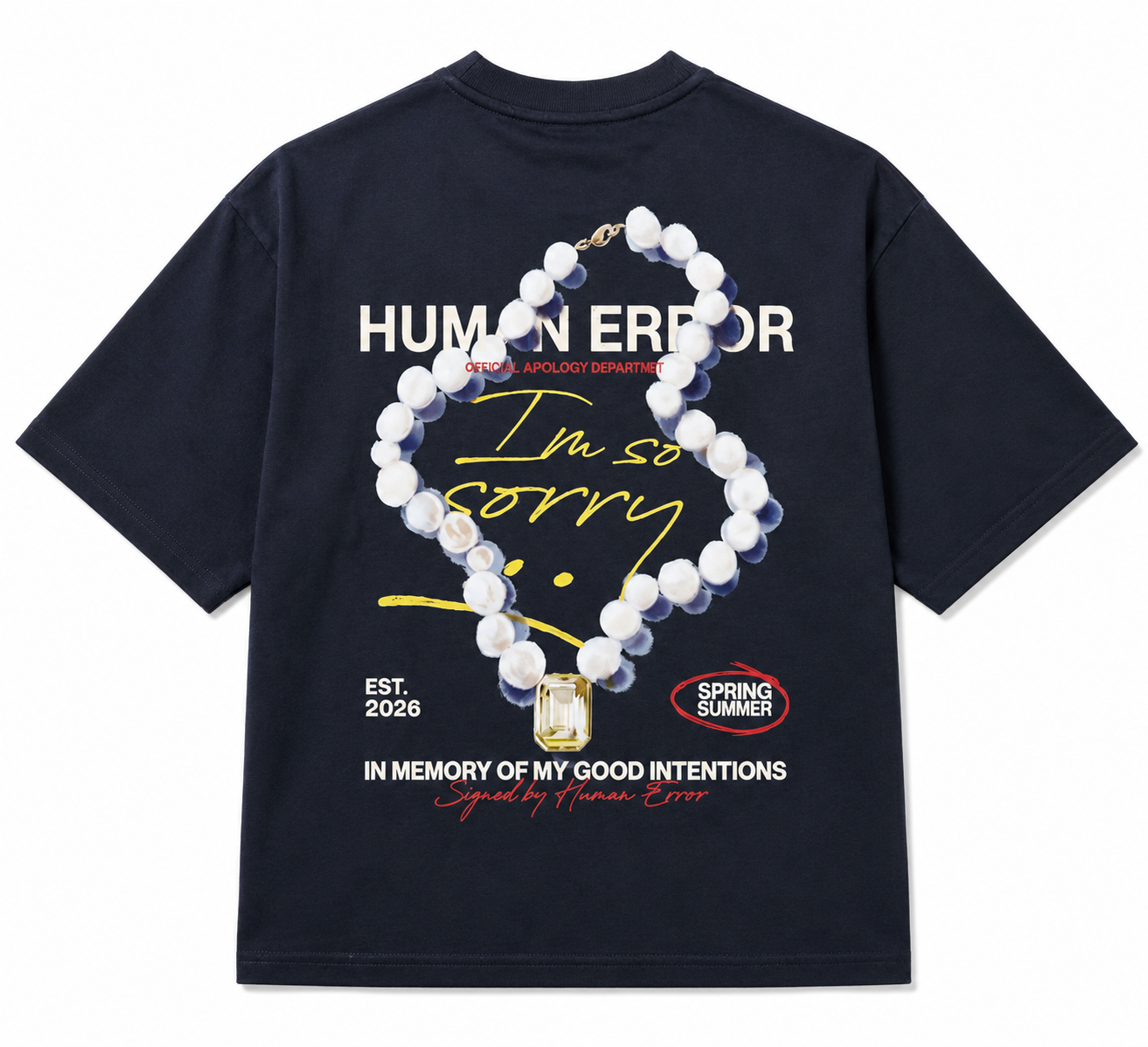 I AM SO SORRY T-SHIRT - NAVY