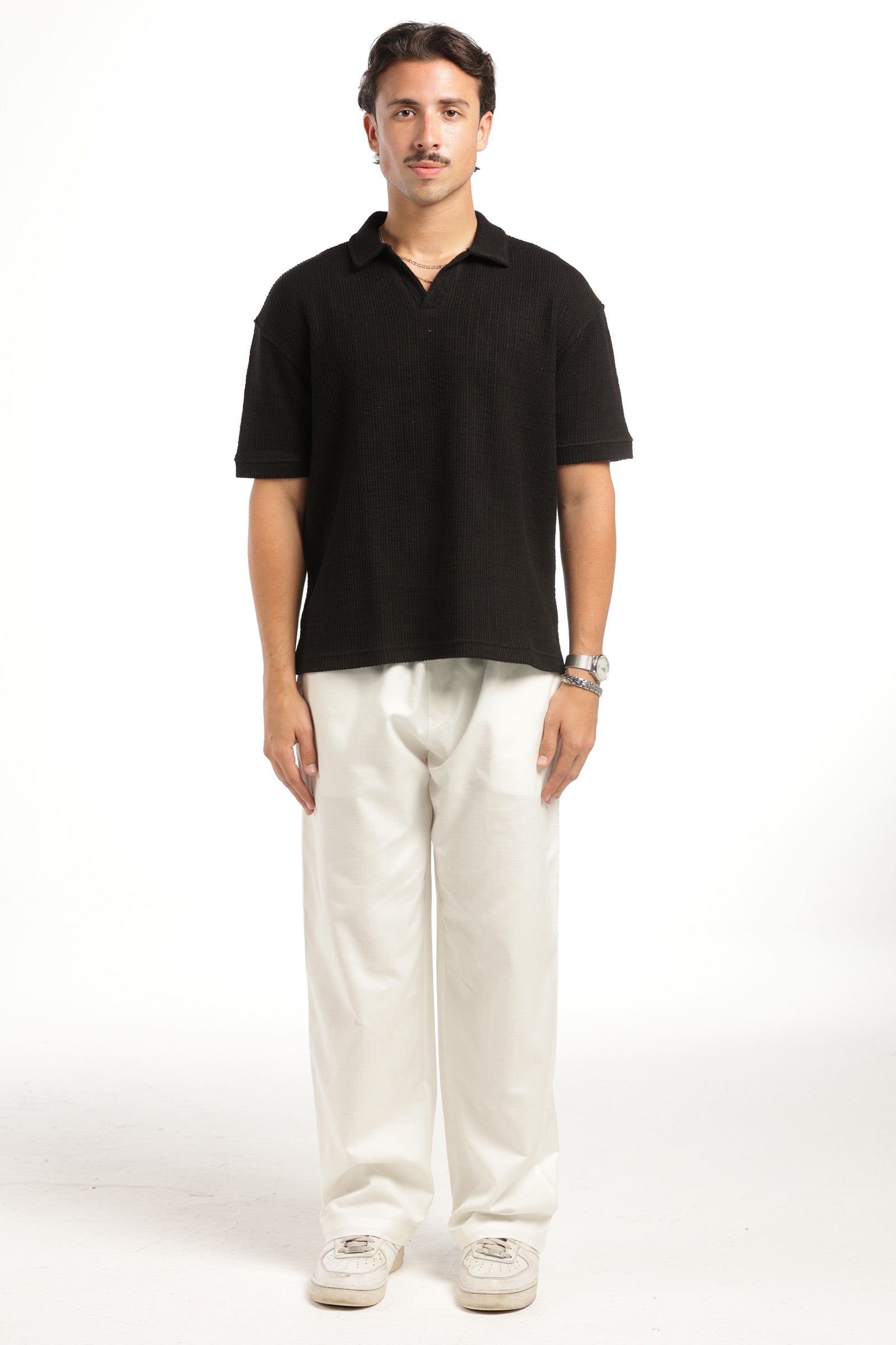 HUMAN ERROR POLO - BLACK