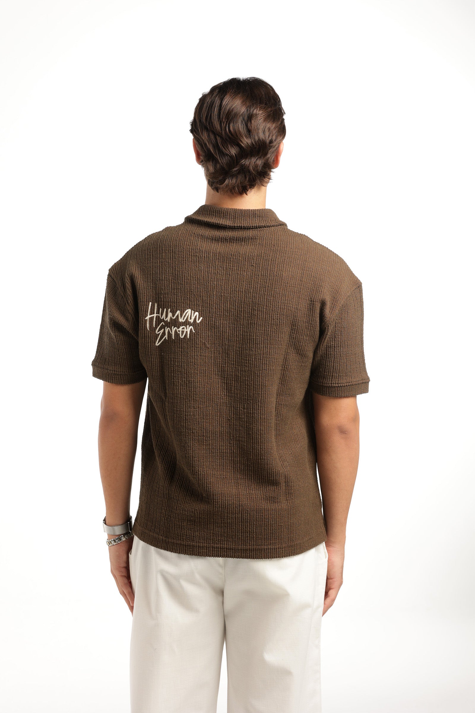 HUMAN ERROR POLO - BROWN