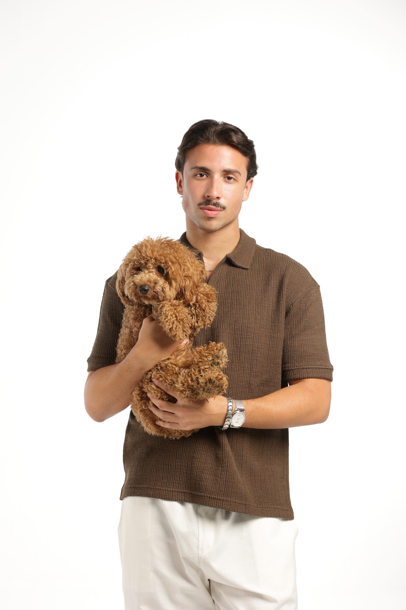 HUMAN ERROR POLO - BROWN