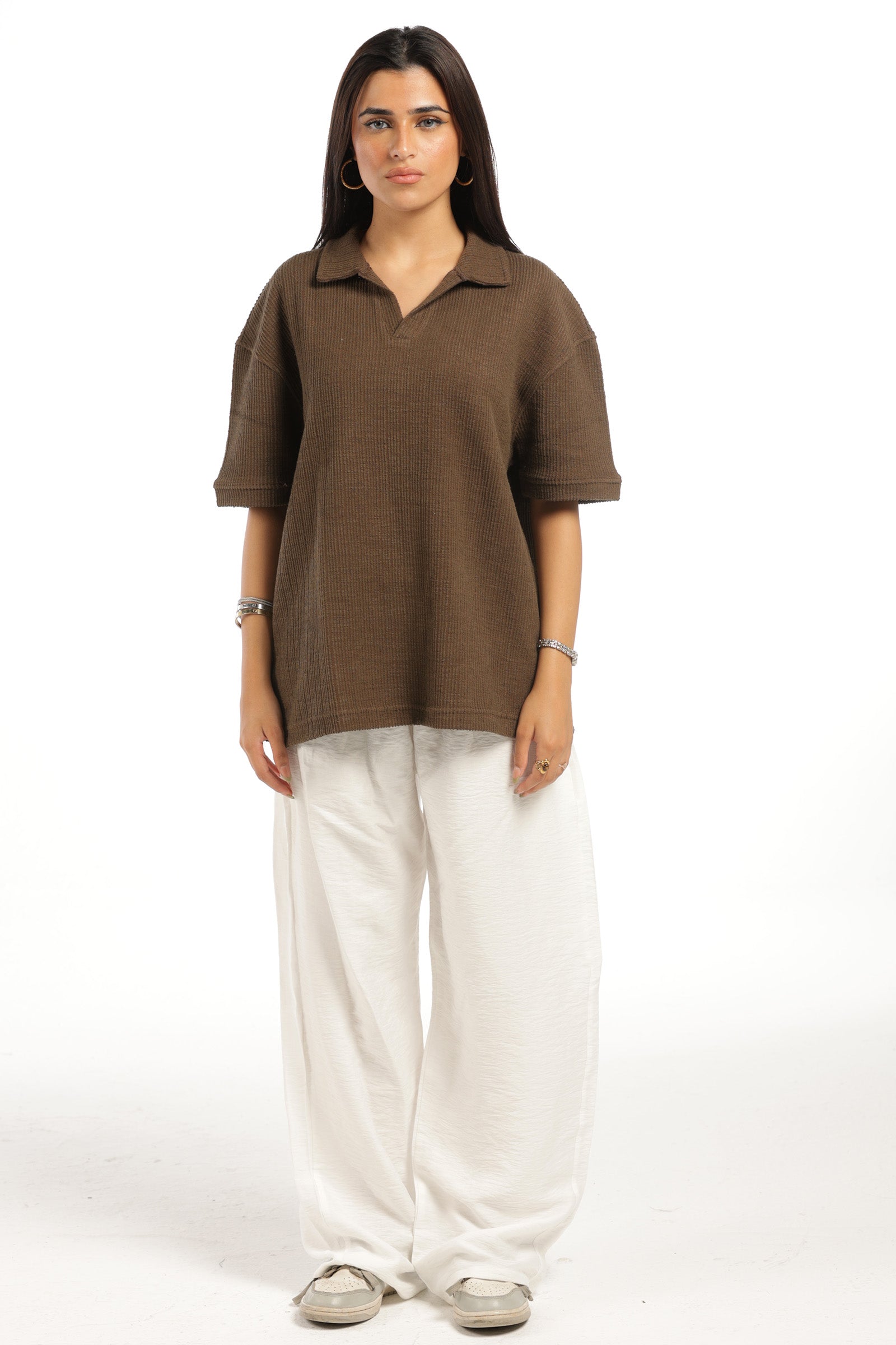 HUMAN ERROR POLO - BROWN