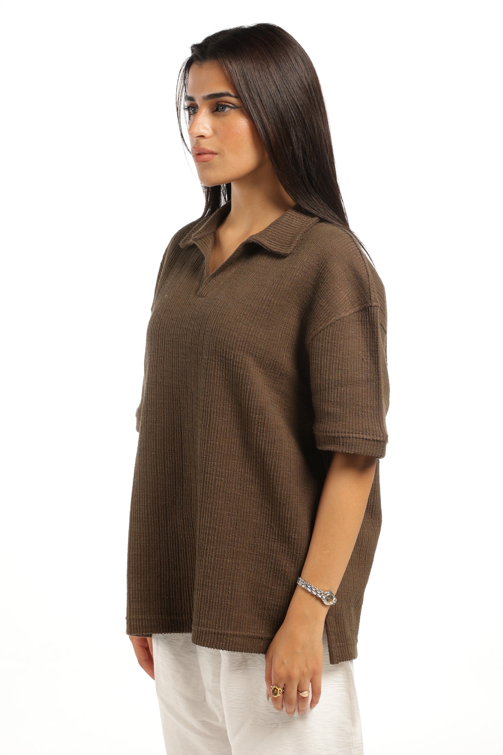 HUMAN ERROR POLO - BROWN