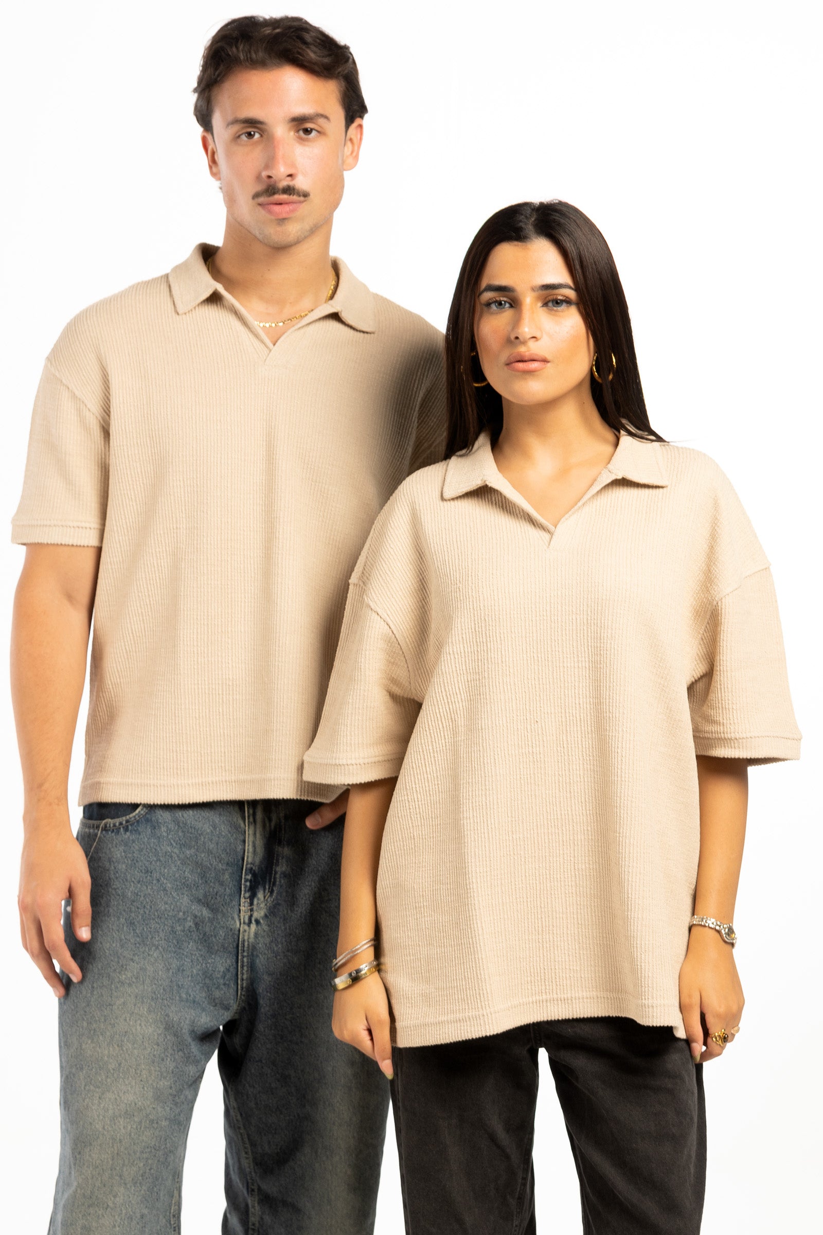 HUMAN ERROR POLO - BEIGE