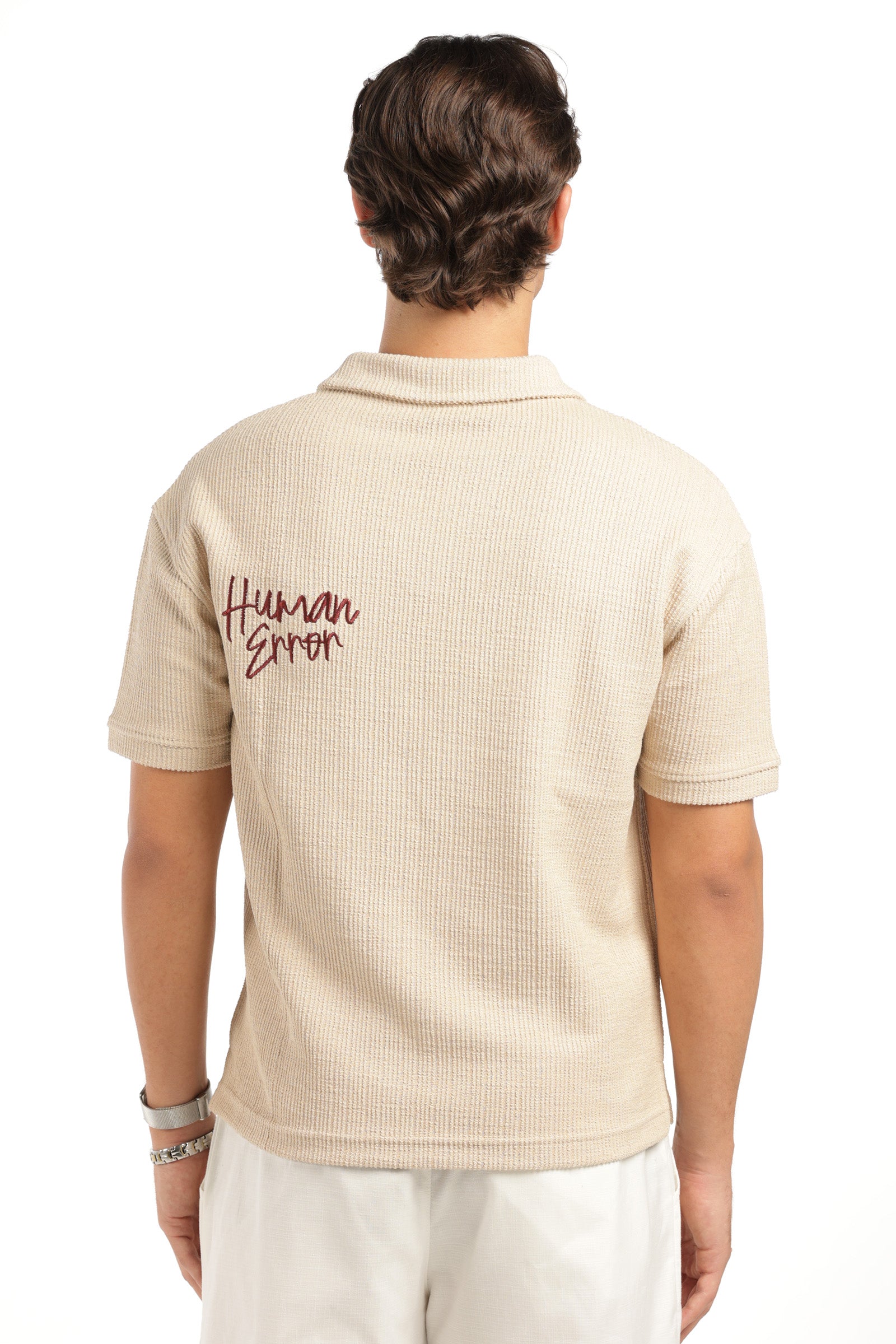HUMAN ERROR POLO - BEIGE