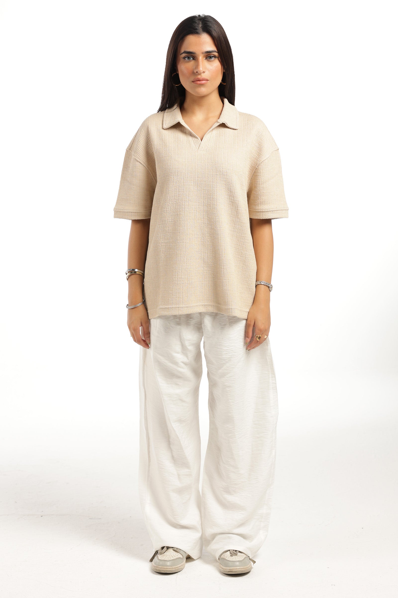 HUMAN ERROR POLO - BEIGE