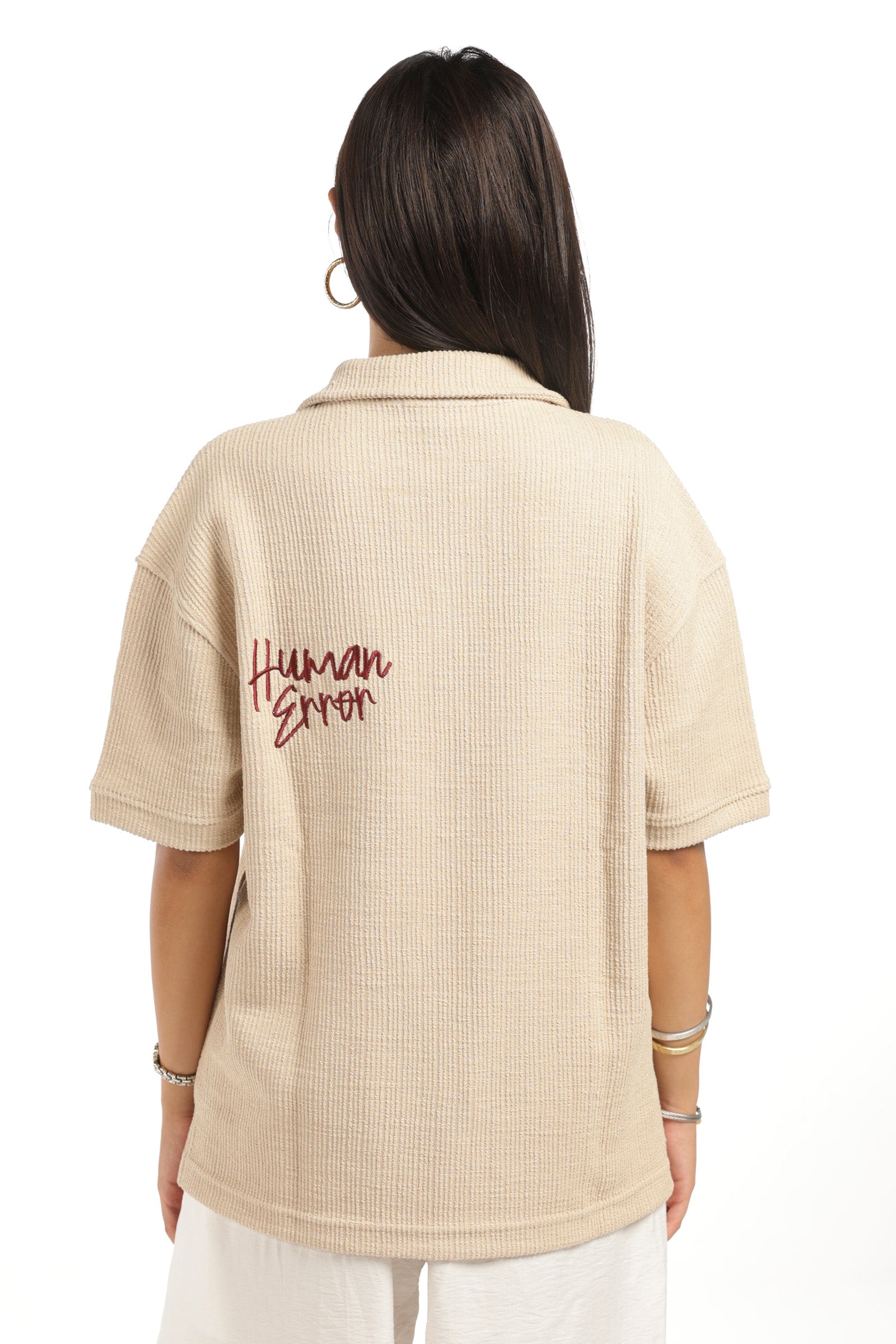 HUMAN ERROR POLO - BEIGE