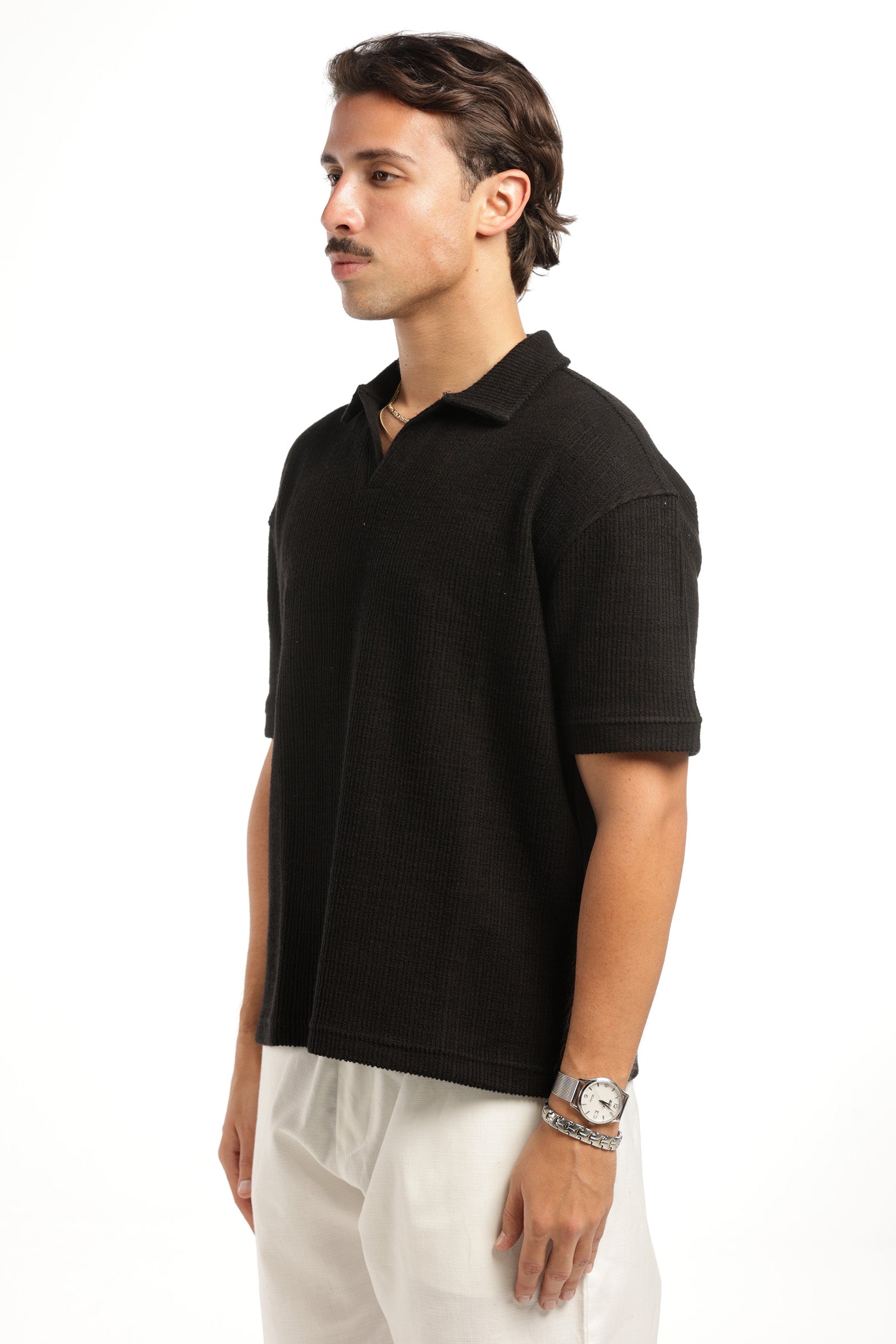 HUMAN ERROR POLO - BLACK