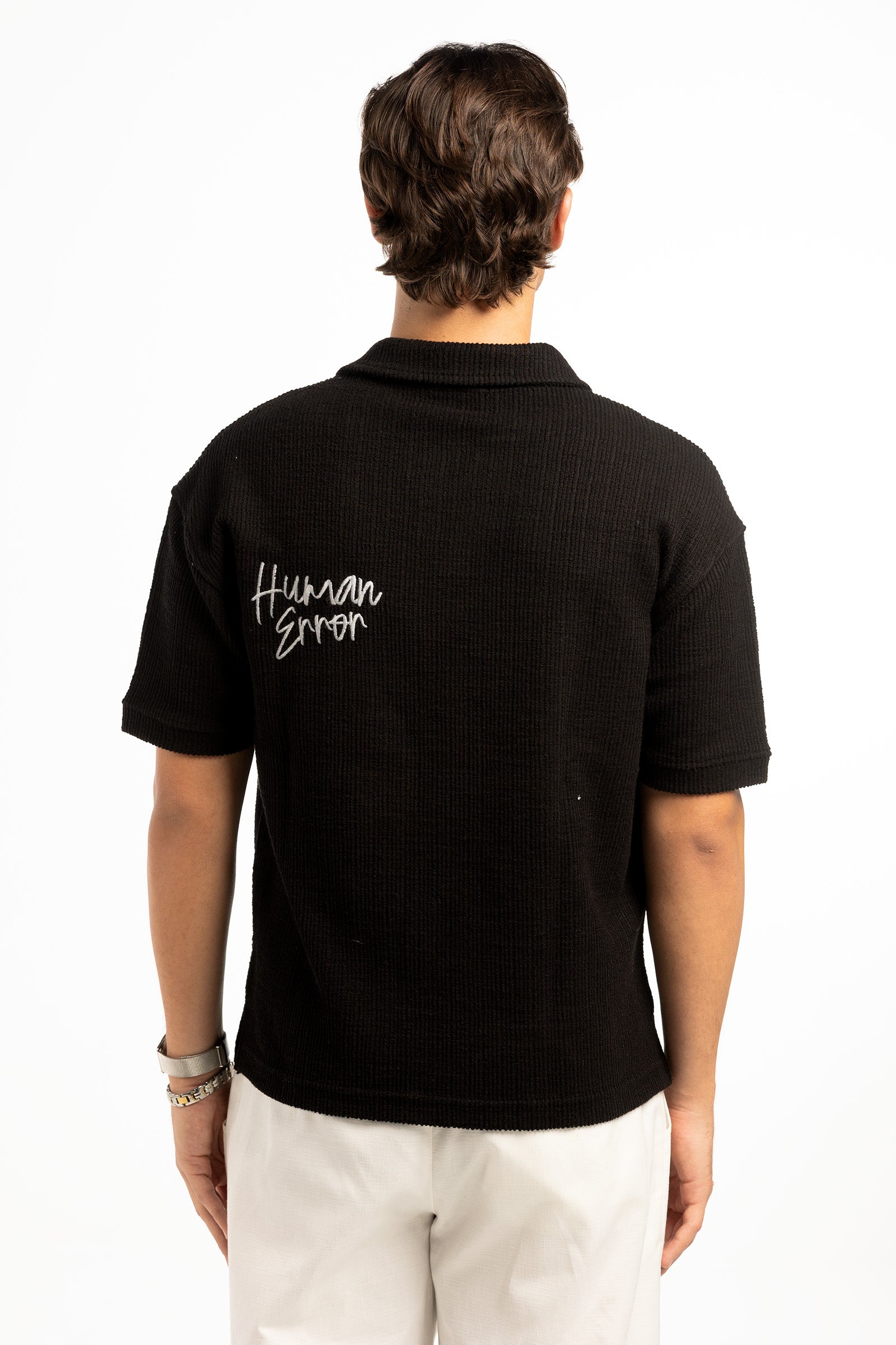 HUMAN ERROR POLO - BLACK