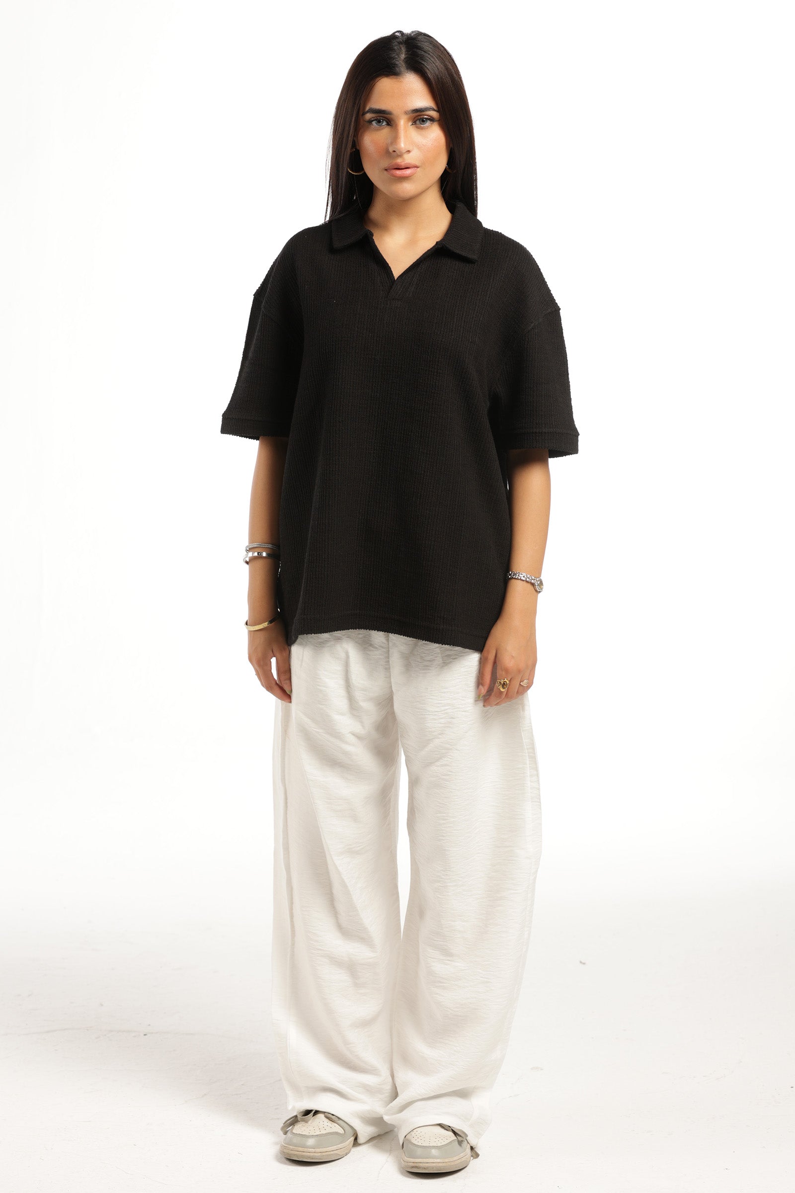 HUMAN ERROR POLO - BLACK