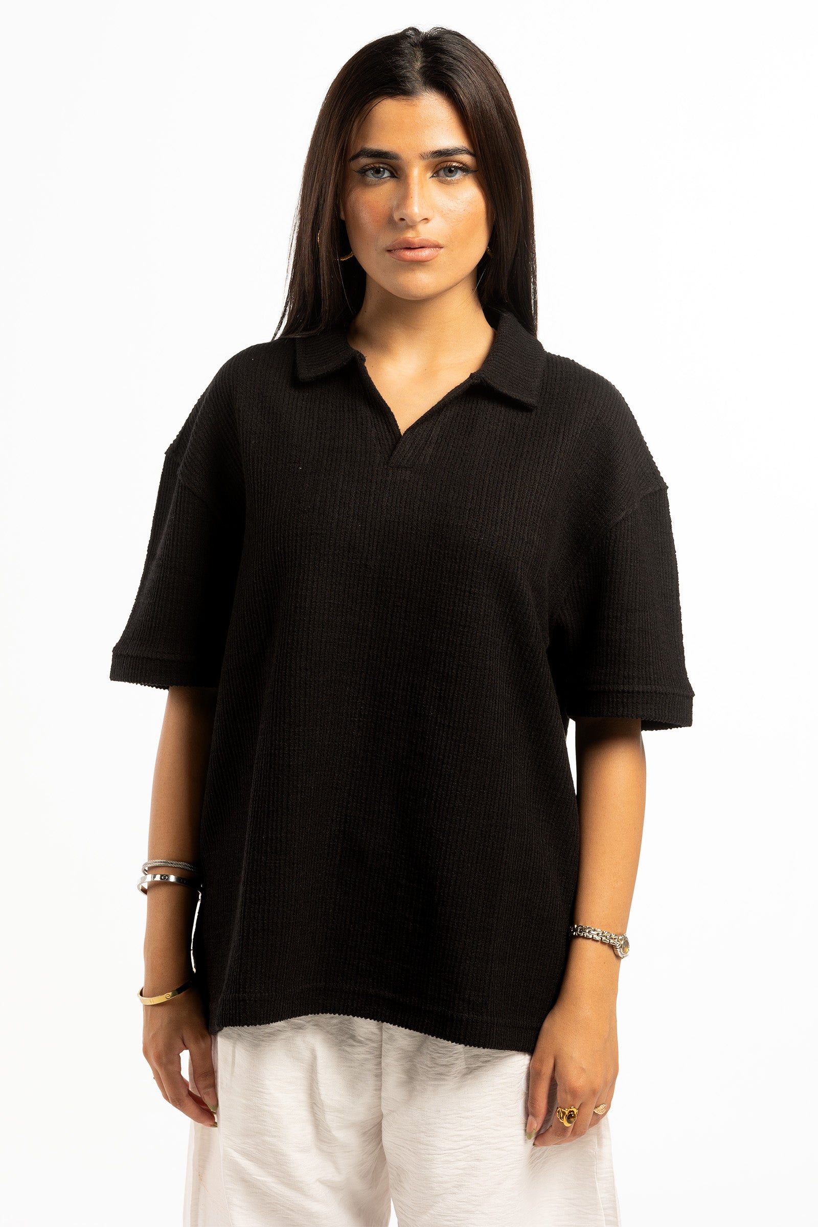 HUMAN ERROR POLO - BLACK